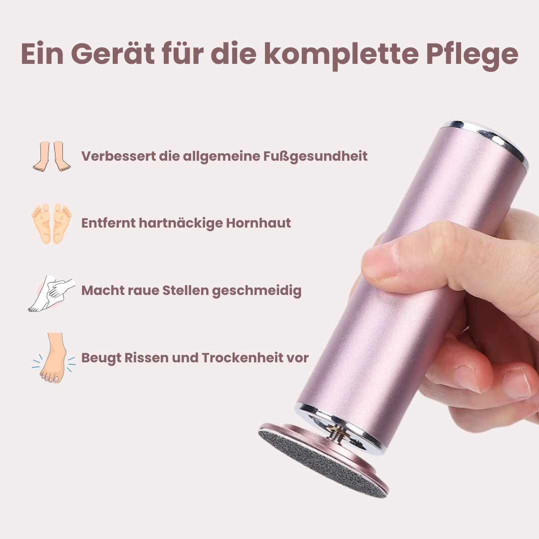 VelvaSole™ – Die elektrische Hornhautrevolution für seidig-weiche Füße