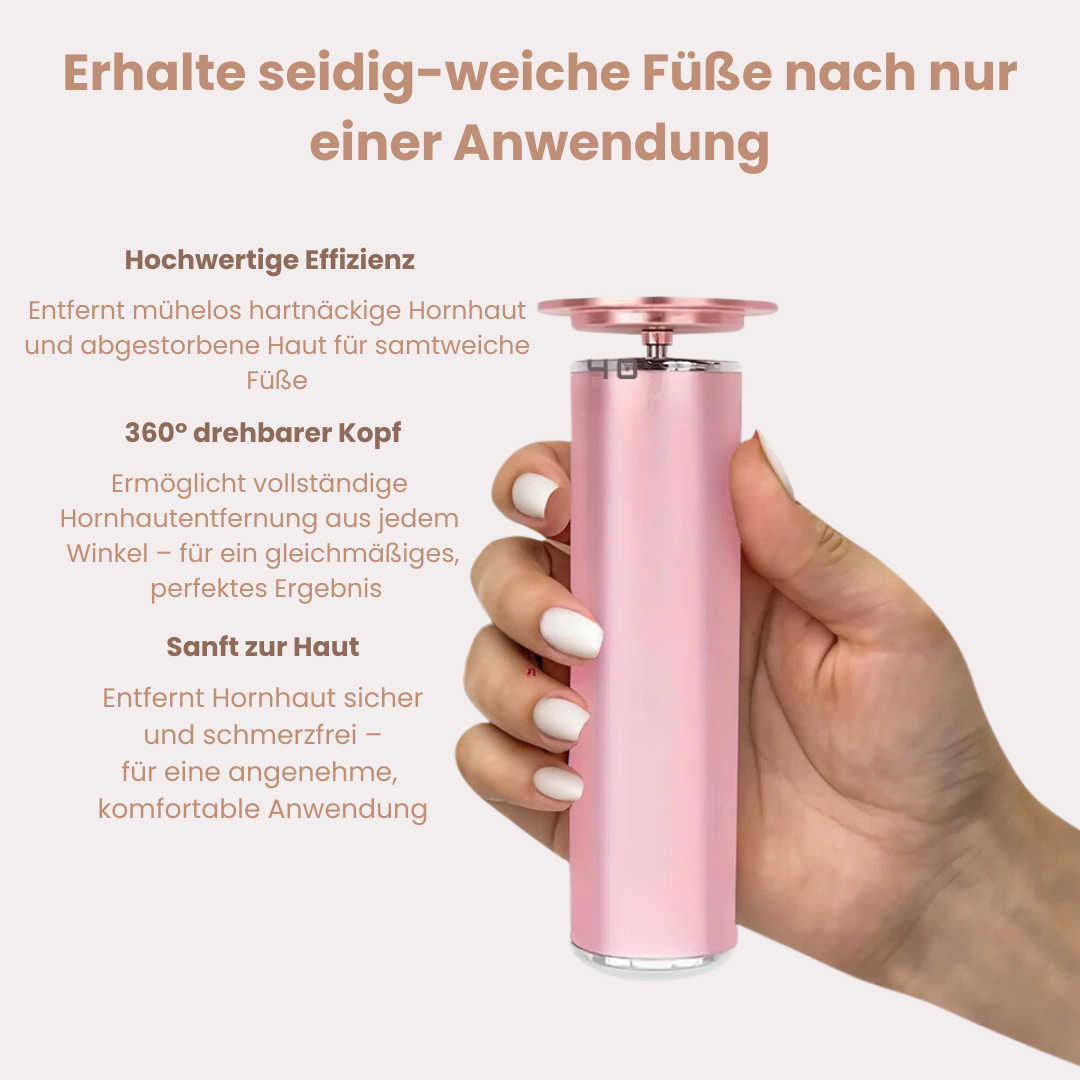 VelvaSole™ – Die elektrische Hornhautrevolution für seidig-weiche Füße